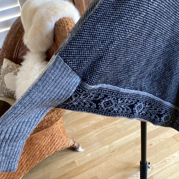 ALPACA PERU TURTLENECK PONCHO SWEATER ONE SIZE EXCELLENT - Picture 4 of 8